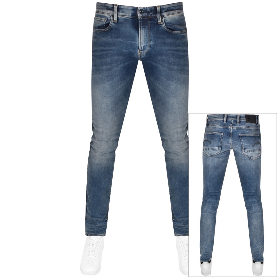 Alternative Image for ProductG Star Raw Revend Skinny Jeans Blue1